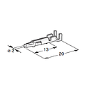 PIN MATE-N-LOK M2 - Cable cross-section: 0.5-2.5mm² - Material: CuZn-Sn - Reel: 5000 pieces