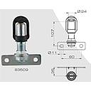 Push-on tube with transverse angle bracket