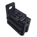 Micro Relay Socket with Bracket - 2 x 6,3 mm + 3 x 4,8 mm - with extension at the front side