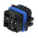 Minirelay socket - waterproof - Set with 5 x terminals, 2 x rubber part, 1 x housing (without relay!)