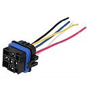 Minirelay socket - waterproof - 100cm cable - 4-pin's