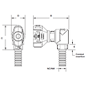 ABB - Sumitomo hinged interface 90°- elbow - NC:08 - NW:7,5