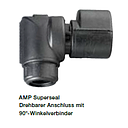 ABB - 90 degree bent connector housing 2-pin. - AMP Superseal - NW10