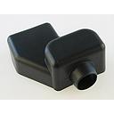 Terminal Cover - Rubber - angled for offset screw connection - black