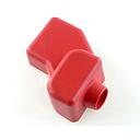 Terminal Cover - Rubber - angled for offset screw connection - red