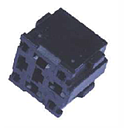 Relay socket module - 9-pin. - Material: Nylon6 + 10% GF / FR