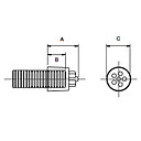 3 WAY END CAP NC08/NC10 CONDUIT AM1