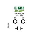 Powerrelay 12V - Closer - 100A - with bracket - Terminals: 2xM6 / 2x6,3mm 