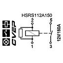 Powerrelay - 12V - 150A - Closer - Resistor - 2x2 M6 screws/terminals - 2 x bracket