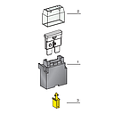 UNIVAL holder kit with cover, crimp contacts, mounting plate and SL 