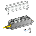 Fuseholder with cover and contacts for UniVal / normOTO - 8-pol. 