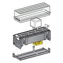 Relay box kit - MINI relay holder 4-pol. + Cover + base plate + crimp contacts 