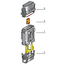 Splash-proof MAXIVAL holder - kit with crimp contacts F800 (1107660) 