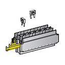 Safety holder. for MiniVal 20-way plug-in module for central electrics incl. 4 x secondary lock 