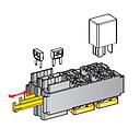 Module component - 6 x MINIVAL - 4 x MICRORELAY incl. Secondary lock (strips) - incl. Secondary lock (base part) 