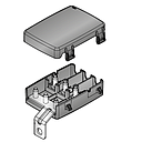 FUSE HOLDER FOR 3 MIDIVALS WITH COVER AND BUS BAR 