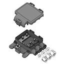 Waterproof fuse box for screw fuses (1x MidiVal, 2x MegaVal) 