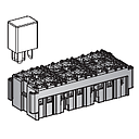 Relay socket module Micro 6-fold without secondarylock 