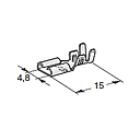 [1101710] FASTON F480 with notch; Cable cross section: 0.5-1; Material: CuZn-Sn 