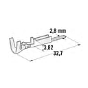 [1104500] For SEAL CONNECTORS - Metripack M280 - Cable cross section: 1-2.5mm² - Material: CuSn-Sn 