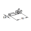 [1301390] FASTON F280; Cable cross section: 0.3-1; Material: CuZn 