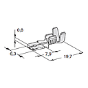 [1301411] FASTON M630; Cable cross section: 0.5-1; Material: CuZn 