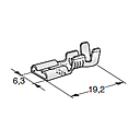 [1701651] FASTON F630 with notch; Cable cross section: 2.5-6mm; Material: CuZn-Sn 