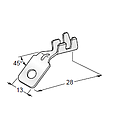 [1708160] Ring cable lug GND - M5 - Cable cross section: 2.5-6mm² - Material: CuZn-Sn 