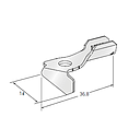 [1708345] Ring cable lug SQR 30 - Hole: M6 - Cable cross section: 10-20mm² - Material: CuZn-Sn 