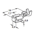 [1901501] FASTON 630 2WAY; Cable cross section: 0.8-2.5; Material: CuZn-Sn 