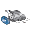 [4423530] SEAL 2.8 & 6.3 SEAL 2.8 FEMALE holder black 2-pol.