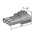 [4423560] SEAL 2.8 & 6.3 SEAL 2.8 MALE holder black 3-pol.