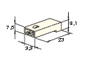 [4510160] MULTIPLE 6.3 FEMALE holder white 1-pol. 