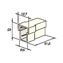 [4510190] MULTIPLE 6.3 MALE holder white 2-pol. 