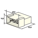 [4510270] MULTIPLE 6.3 MALE holder white 8-pol. 