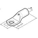 [A05B-M10/18] Tubular cable lug - tinned copper 25mm² - M10