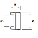 [CES12] ABB - Smooth End Cap - NC12 - NW10