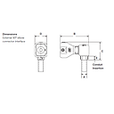 [CIH08-90-AT2LP] ABB - High Temperature External 90° elbow connector interface - Series AMPSEAL 16